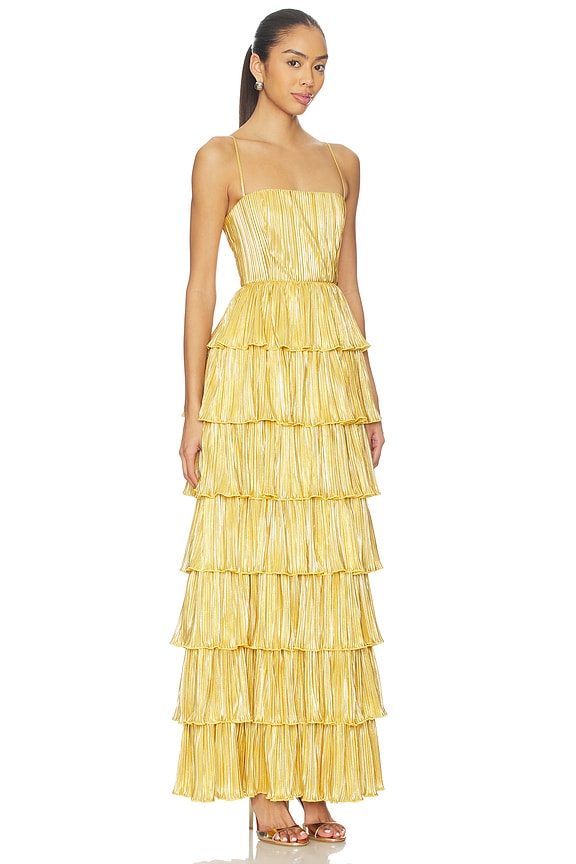 view 2 of 4 Aleena Gown in Gold
