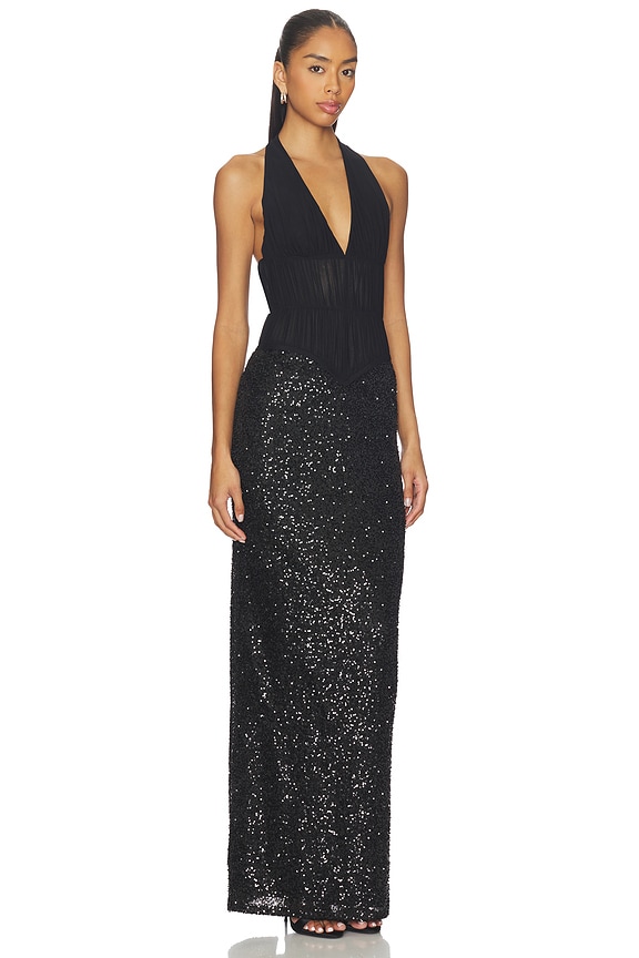 view 2 of 4 ROBE DE SOIRÉE ANNELIESE in Black