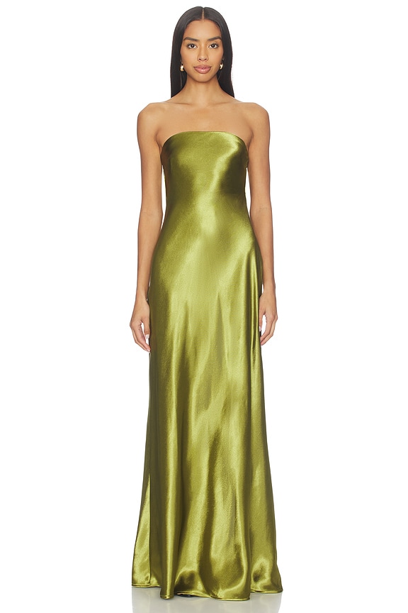 view 2 of 4 ROBE DE SOIRÉE LUCY in Chartreuse