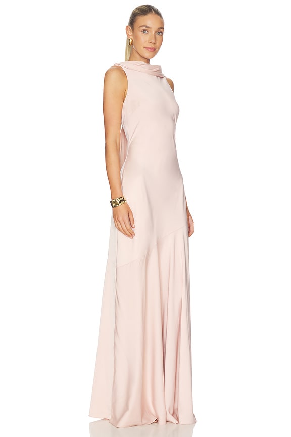view 2 of 3 VESTIDO LARGO SYDNEY in Pale Pink