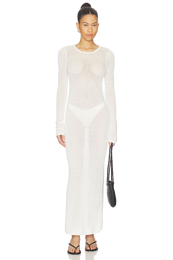 view 2 of 4 MAXI VESTIDO PUNTO EVETTE in White