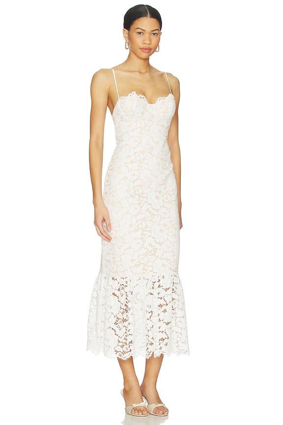 view 2 of 3 Teagan Midi Dress in White