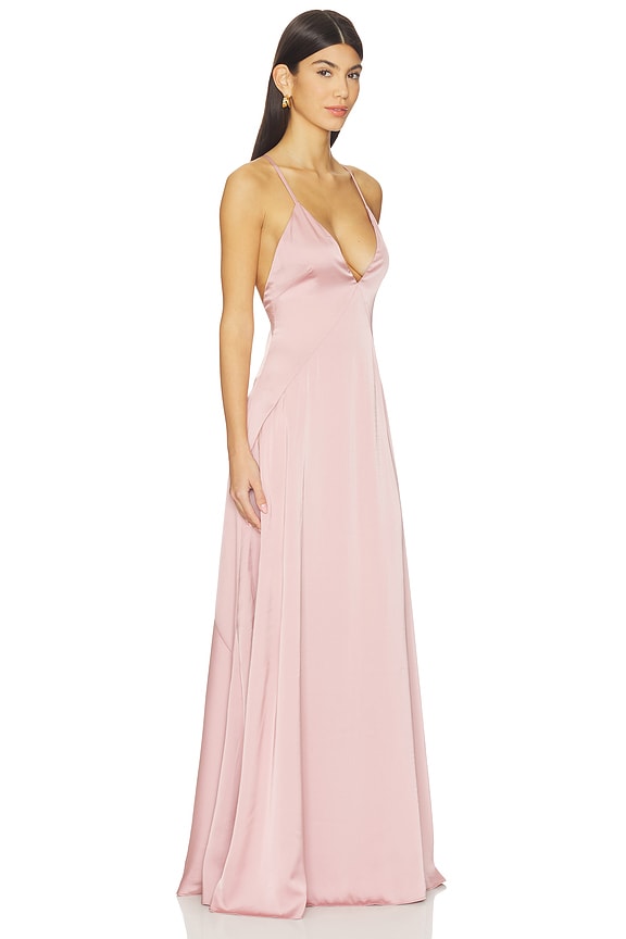 view 2 of 3 ROBE DE SOIRÉE GAIA in Mauve Pink