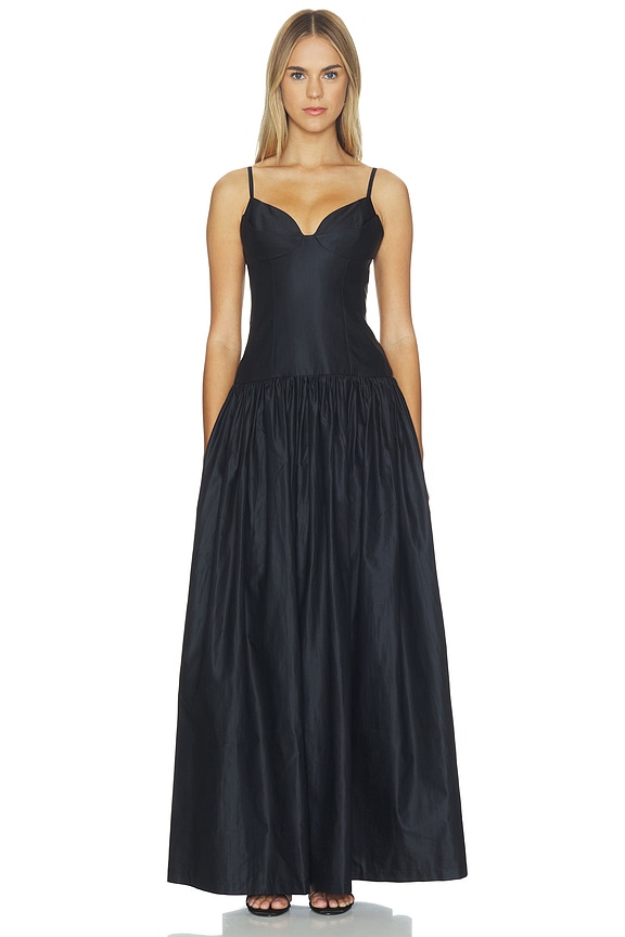 view 1 of 3 VESTIDO LARGO HEELY in Black