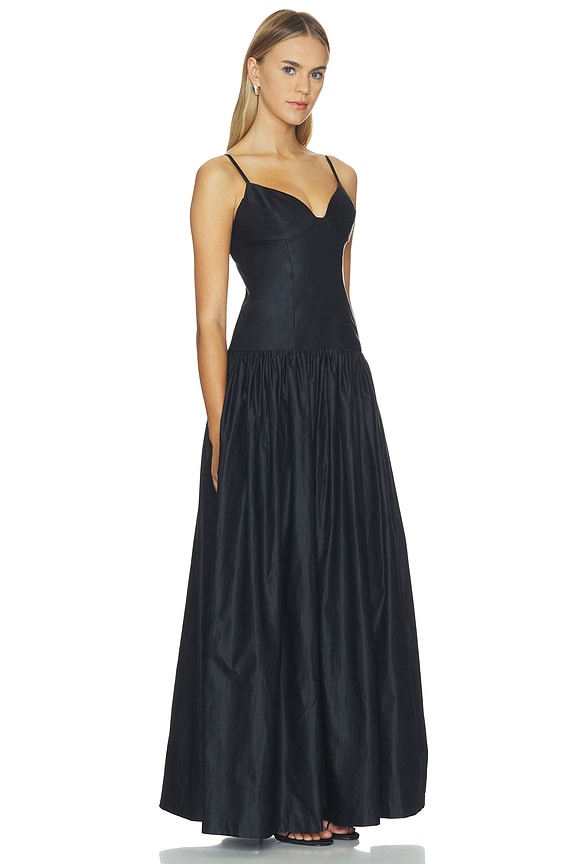 view 2 of 3 VESTIDO LARGO HEELY in Black