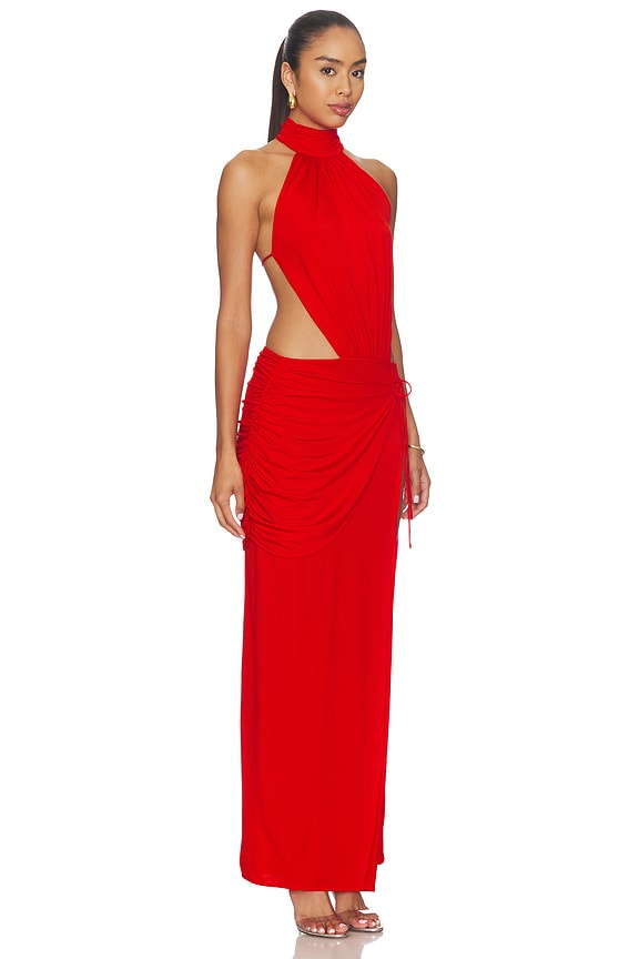 view 2 of 4 ROBE JASMINE in True Red