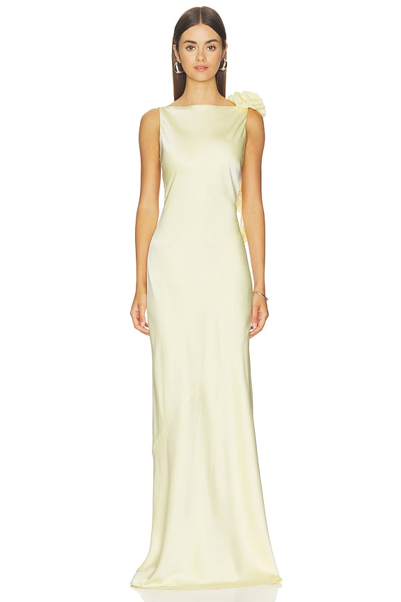 view 2 of 4 ROBE DE SOIRÉE ANGELA in Butter Yellow
