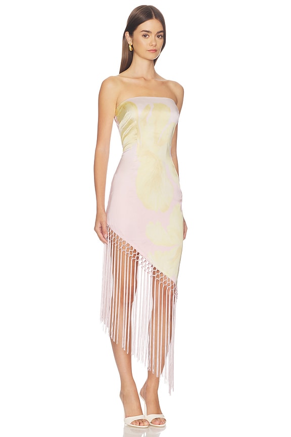 view 2 of 3 Tory Midi Dress in Pink & Yellow Floral