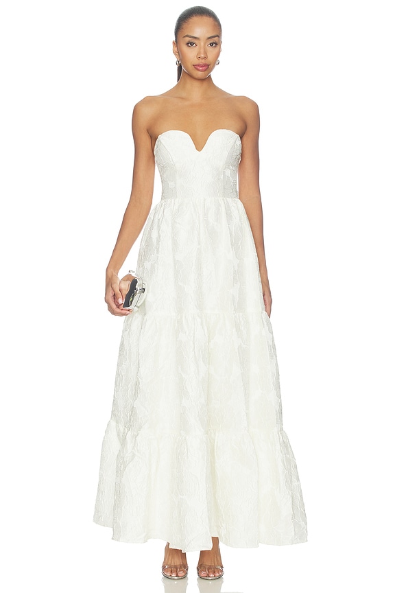 view 2 of 5 Stephany Gown in White