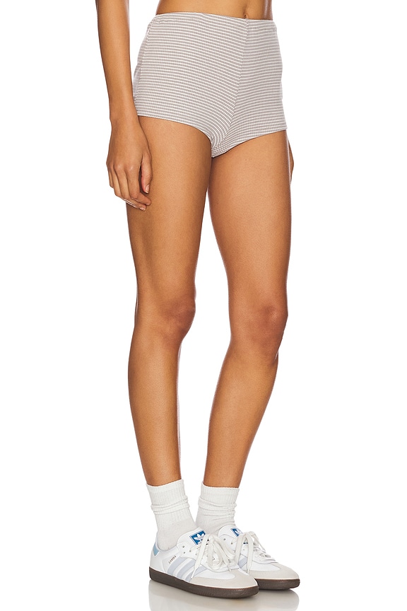 view 2 of 6 Amber Hot Short in Grey & White