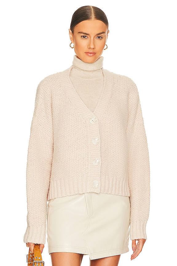 Lovers and Friends Lili Button Front Cardigan in Nude | REVOLVE