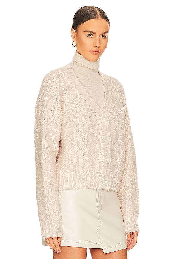 view 2 of 4 Lili Button Front Cardigan in Nude