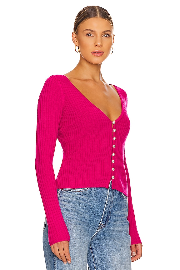 view 2 of 4 Baxter Cardigan in Hot Pink