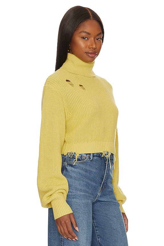 view 2 of 4 CUELLO ALTO RECORTADO CON ANGUSTIA MEDEA in Lime