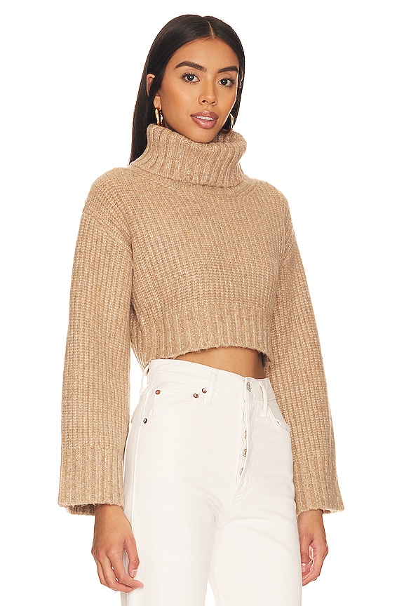 view 2 of 4 Feya Cropped Pullover in Beige