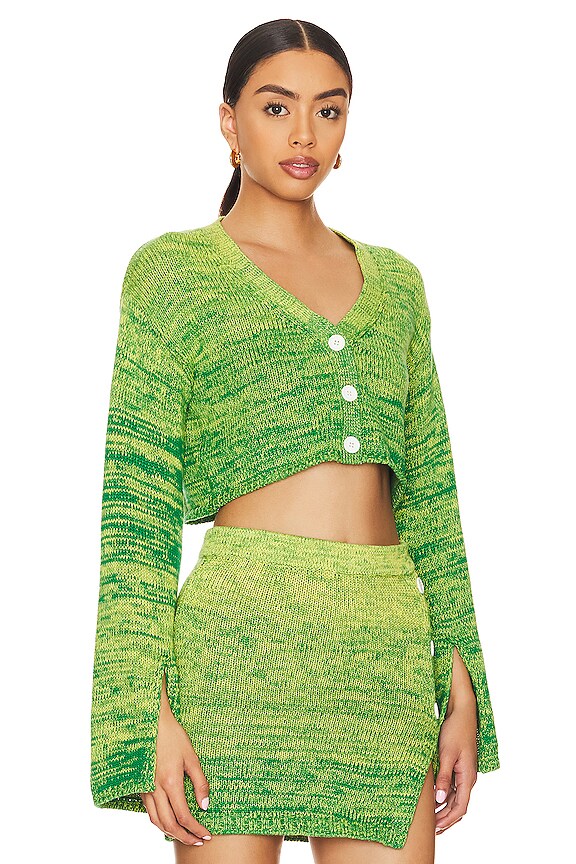 view 2 of 4 КАРДИГАН GENIA in Green Ombre