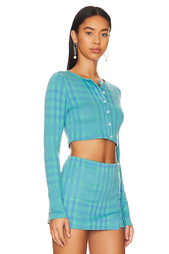 view 2 of 4 TOP CROPPED MONTAUK in Oceanic Teal Blue