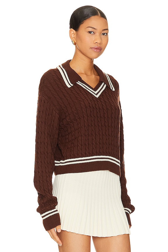 view 2 of 4 Eilir Sweater in Brown & White