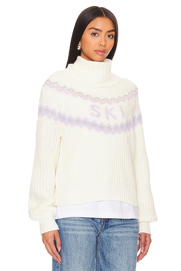 view 2 of 4 Kaley Ski Sweater in Blue And Ivory Multi