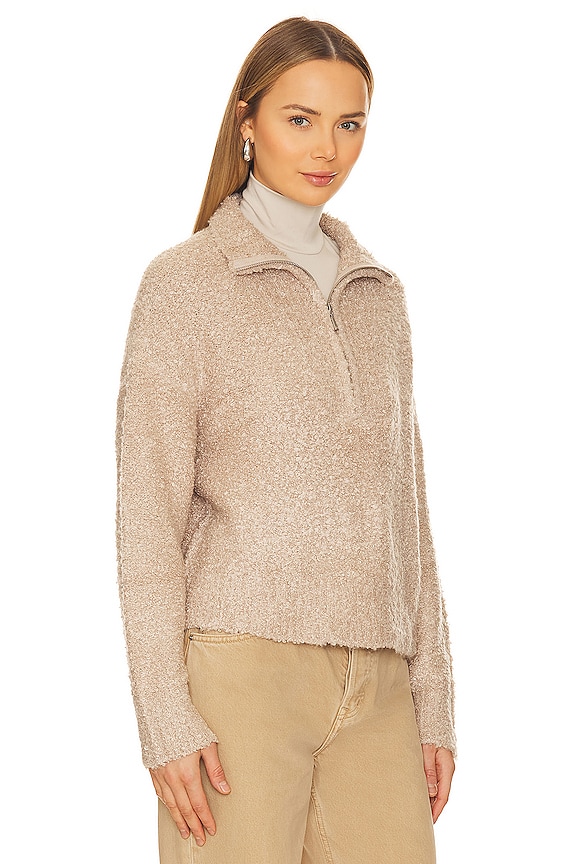 view 2 of 4 ANNIKA HALF ZIP 스웨터 in Light Beige