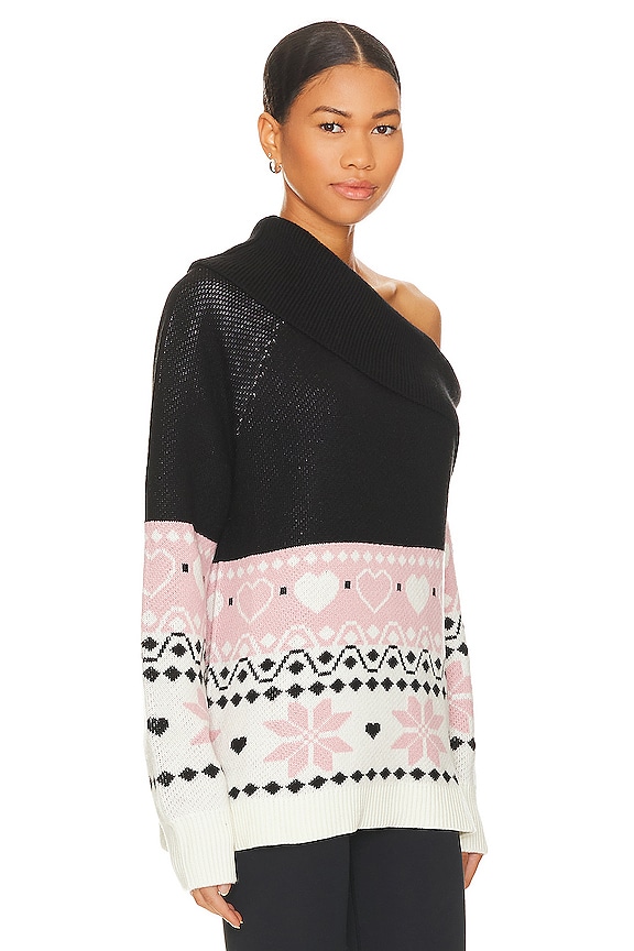 view 2 of 4 LOVERS LANE 스웨터 in Black & Ivory