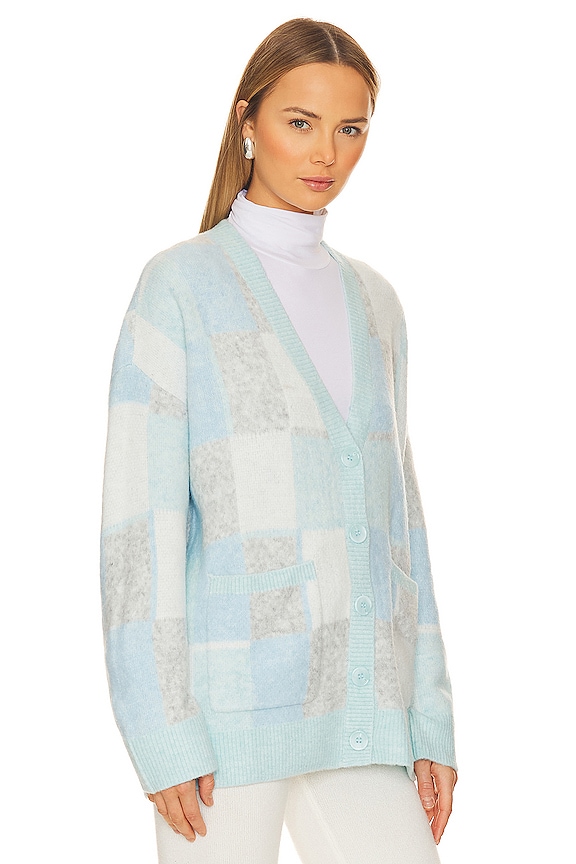 view 2 of 4 CÁRDIGAN GRANDPA in Blue & Grey Multi