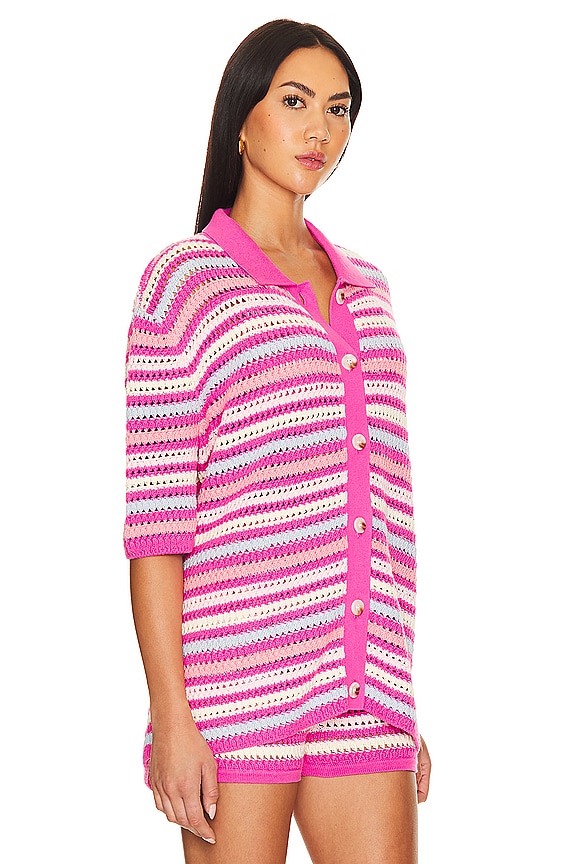 view 2 of 4 CÁRDIGAN LUCIA in Pink & Blue Multi
