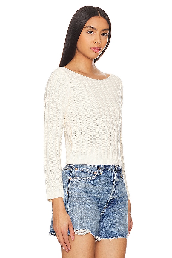 view 2 of 4 Dropped Needle Long Sleeve in Ivory