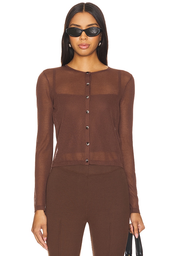 view 2 of 5 Layla Cardigan in Brown