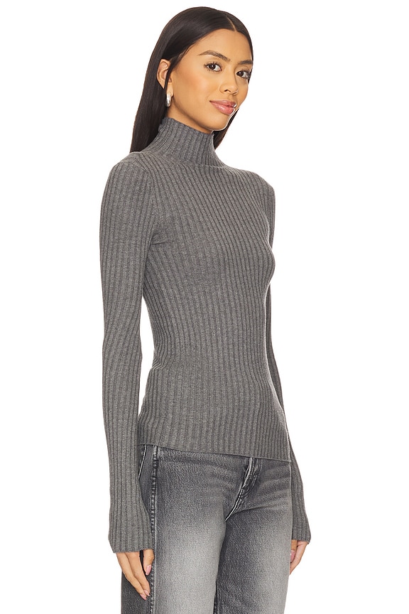 view 2 of 4 MAGNOLIA タートルネック in Heather Grey