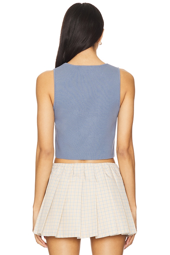 Jada Vest in Slate Blue View 3 of 4