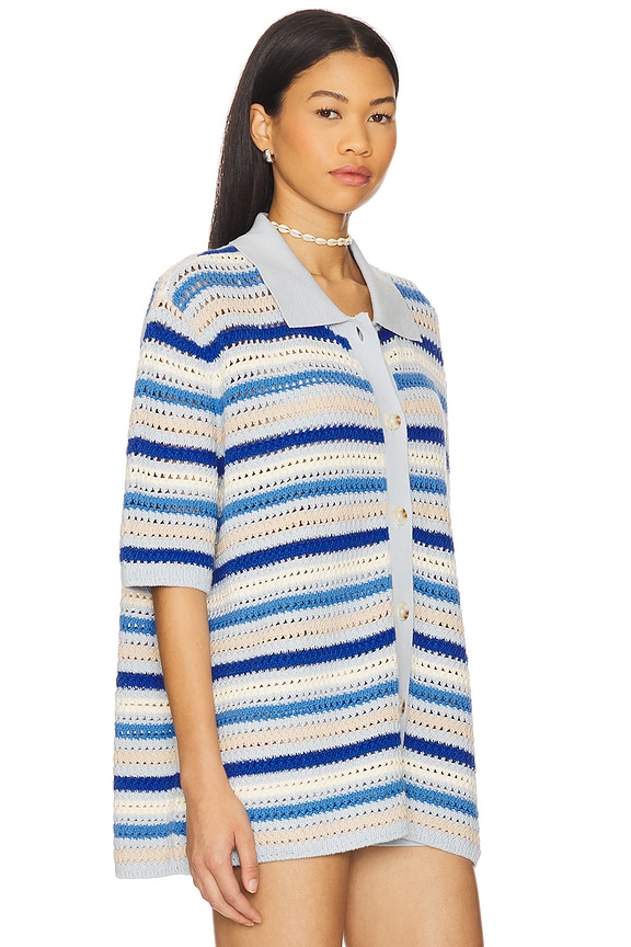 view 2 of 4 Lucia Cardigan in Blue Multi