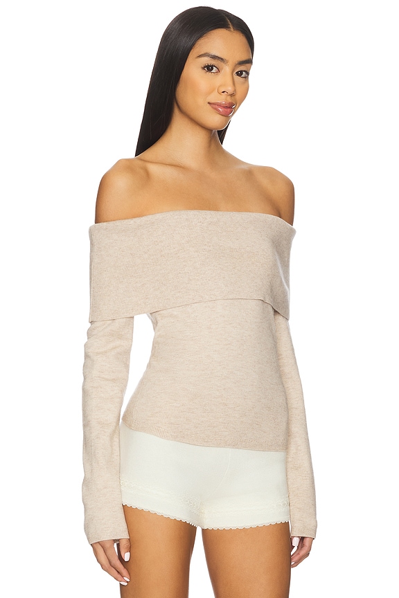 view 2 of 4 Gen Off The Shoulder Sweater in Oatmeal