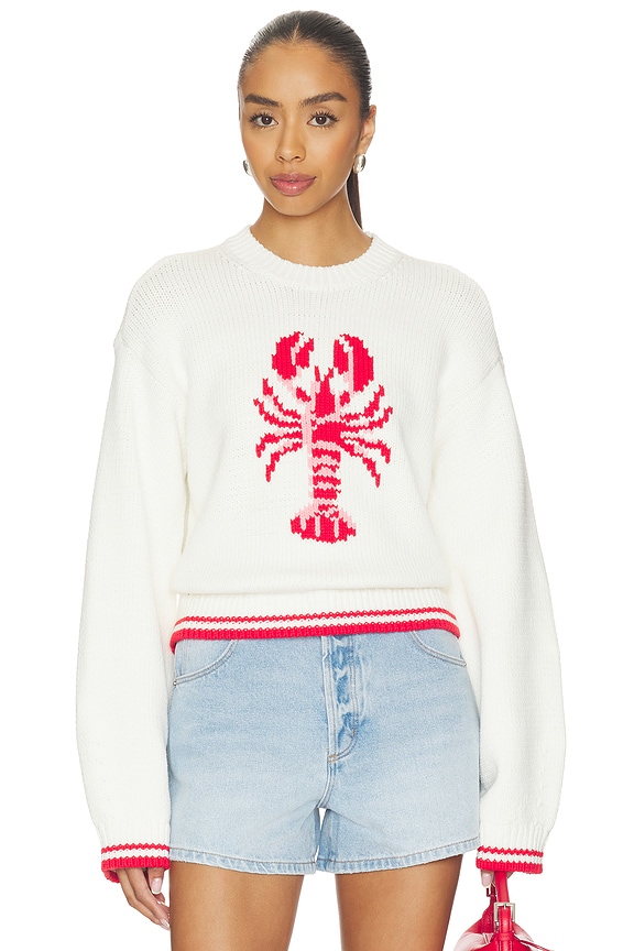 view 1 of 4 Cayden Lobster Sweater in Cream Multi