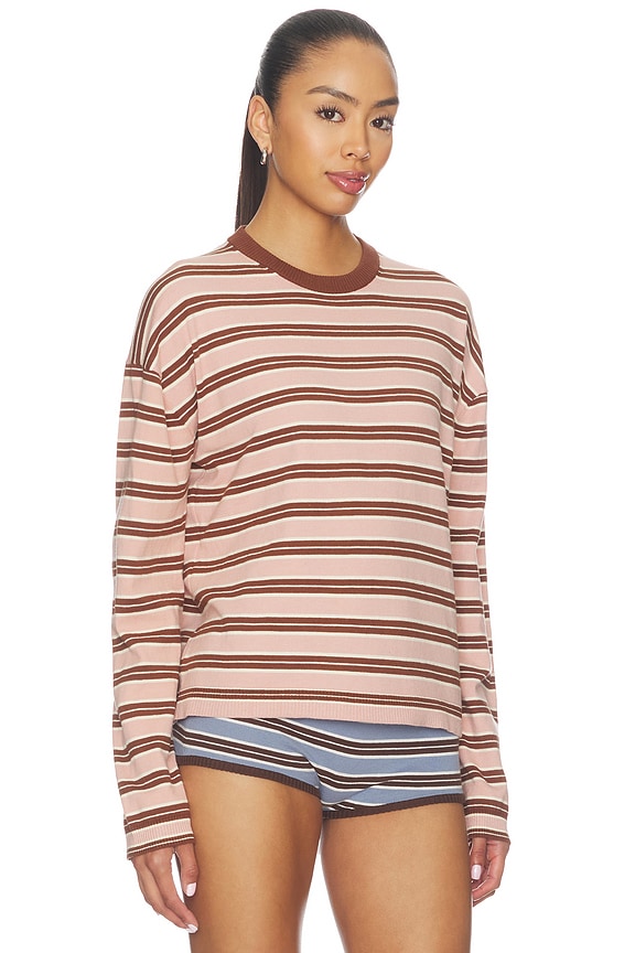 view 2 of 5 PULL AMALIA  in Pink & Brown Stripe