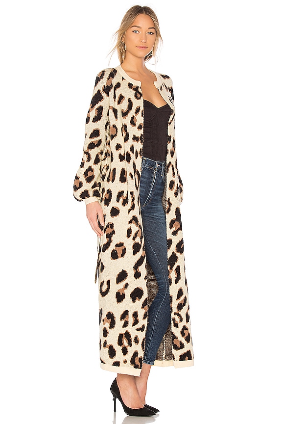 view 2 of 3 MANTEAU LARGE SPEAK UP in Metallic Leopard