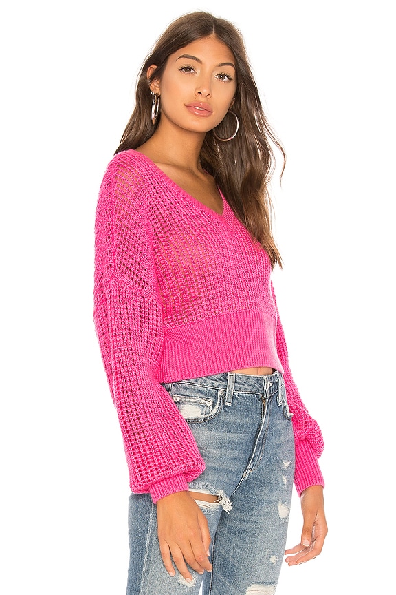 view 2 of 4 JAZ 브이넥 풀오버 in Pink