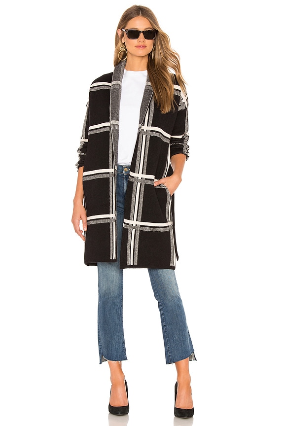 view 1 of 3 BLOUSON PLAID in Black Plaid