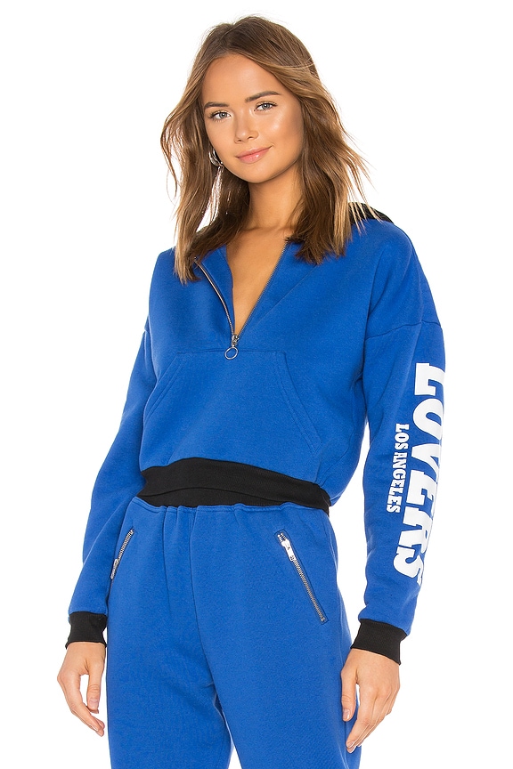 view 2 of 5 SWEAT À CAPUCHE CROPPED HAILEY in Cobalt