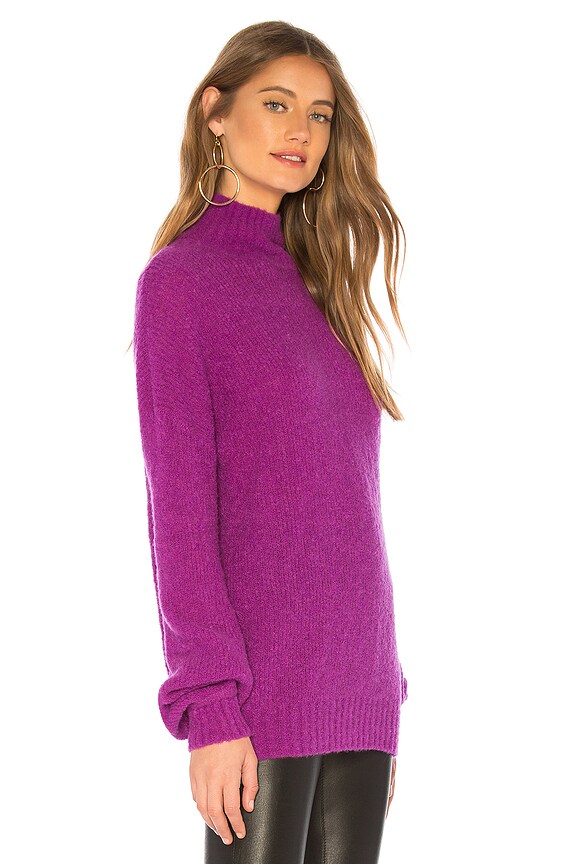 view 2 of 4 PULL COL ROULÉ INDEPENDENT in Magenta