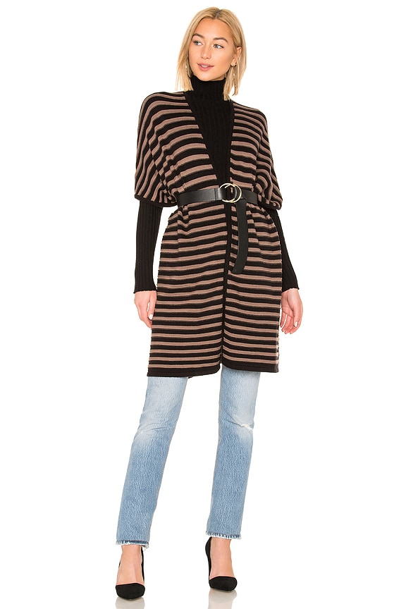 view 1 of 4 Ventura Poncho in Beige & Black