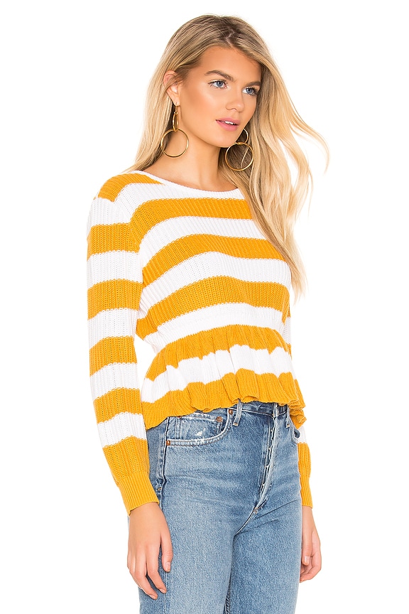 view 2 of 4 Angelika Sweater in Marigold & White