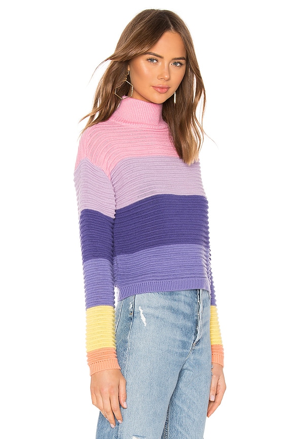 view 2 of 4 PULL CROPPED UNICORN in Bubblegum Stripe