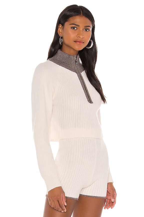 view 2 of 4 Talin Zip Sweater in Cream