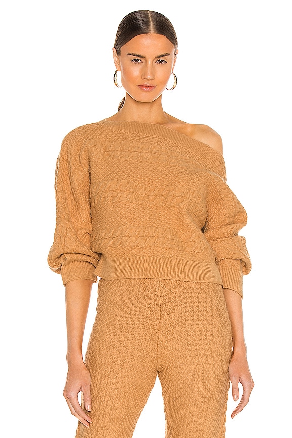 view 1 of 5 Missy Off Shoulder Sweater in Camel