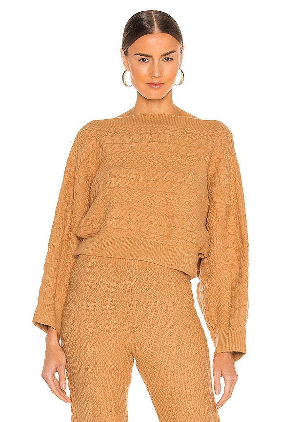 view 2 of 5 Missy Off Shoulder Sweater in Camel