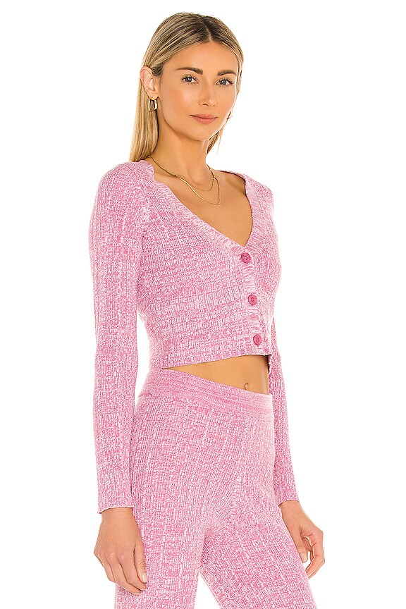 view 2 of 4 Mckenna Cardigan in Marled Pink