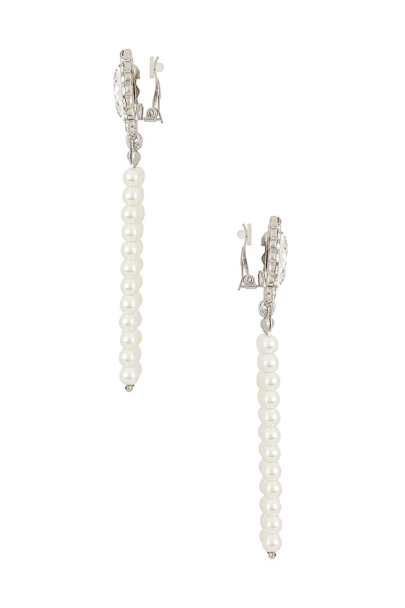 view 2 of 2 СЕРЬГИ SAGE in Silver Rhinestone