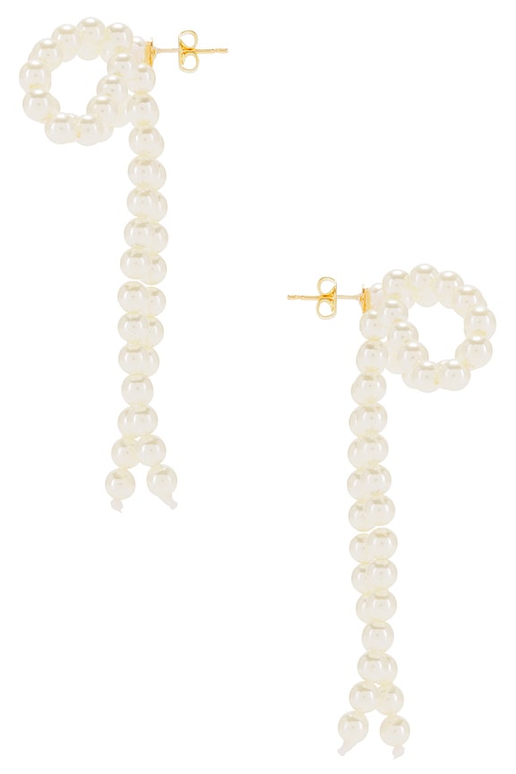 view 2 of 2 СЕРЬГИ KATIE in Ivory