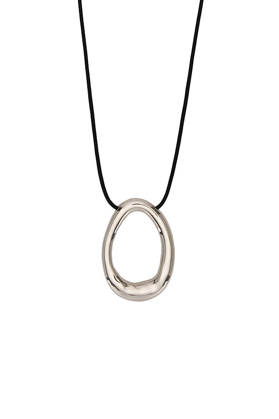 view 2 of 2 Hudson Necklace in Black & Silver